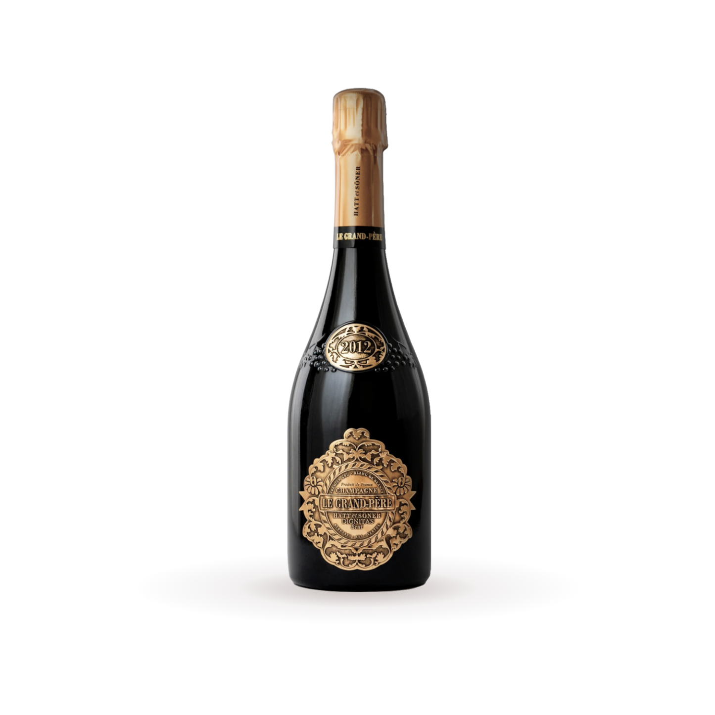 Dignitas champagne bottle black and gold exclusive taste 2012 Hatt et söner
